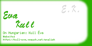 eva kull business card